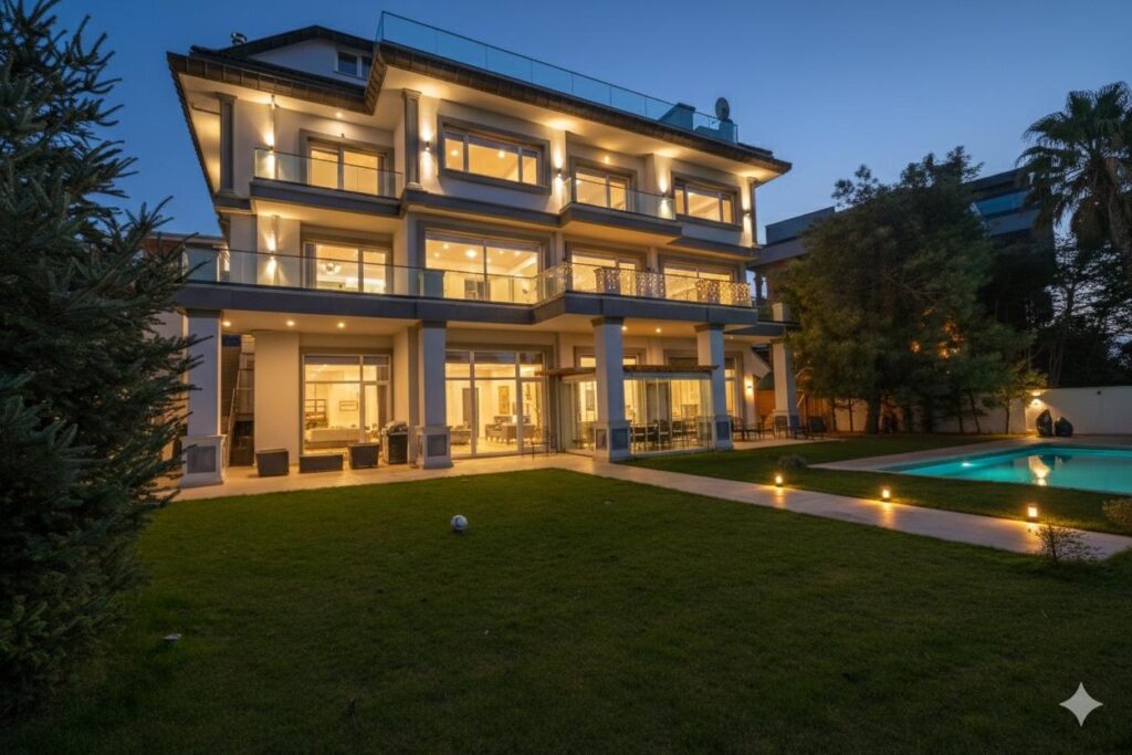 Acarkent’te Büyük Parselli, Havuzlu A Tipi Villa